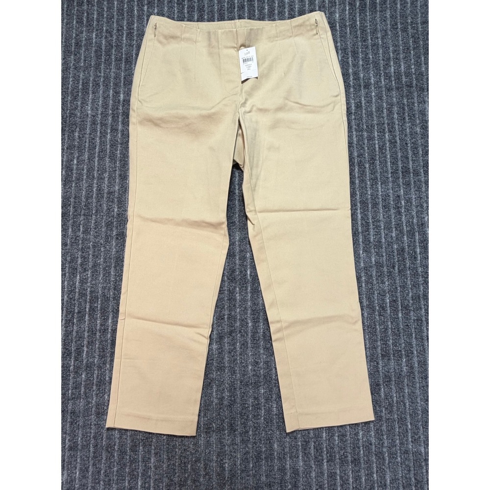 J. Jill Chino Pants Womens 12 Straight Leg Cotton Old Money Minimalist Preppy